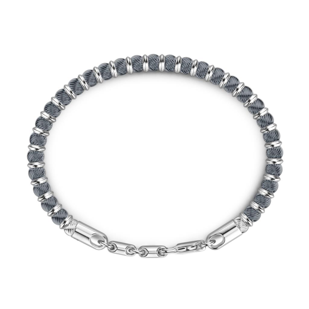 Zancan bracelet with knurled silver spheres - ZANCAN