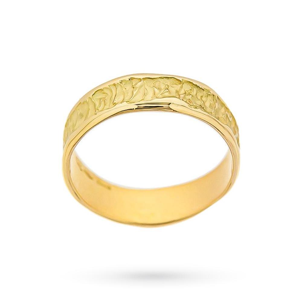 Anello fedina oro giallo satinata Luigi Quaglia - QUAGLIA