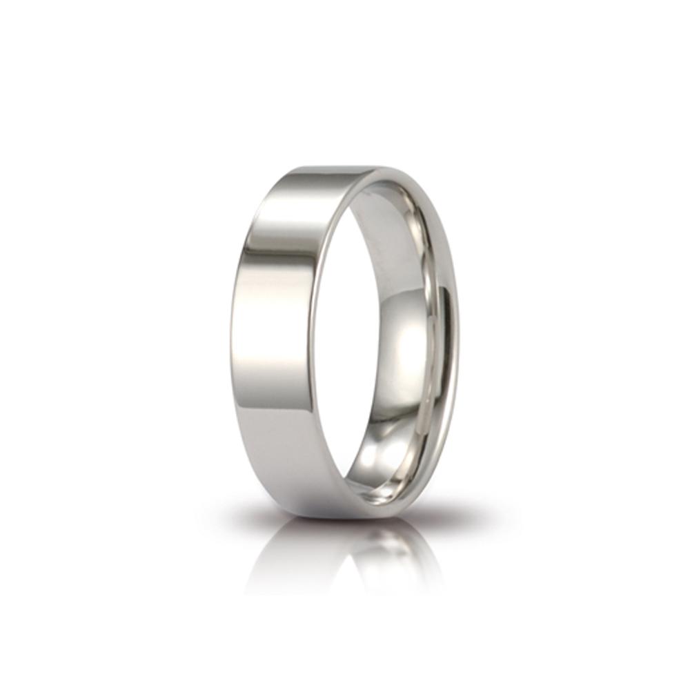 Wedding ring Circles of Light mm.5.0 in white gold size 16 - UNOAERRE