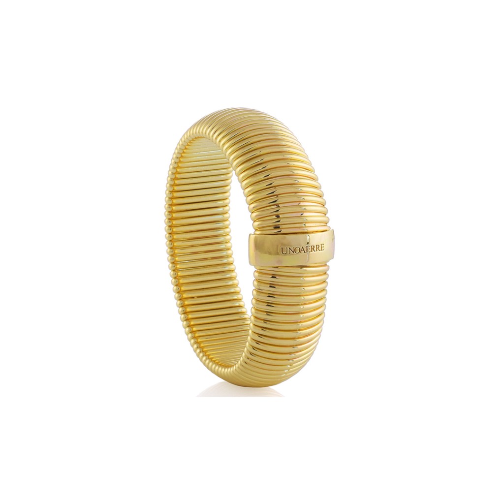  Unoaerre 1686 golden Tubogas band bracelet - UNOAERRE