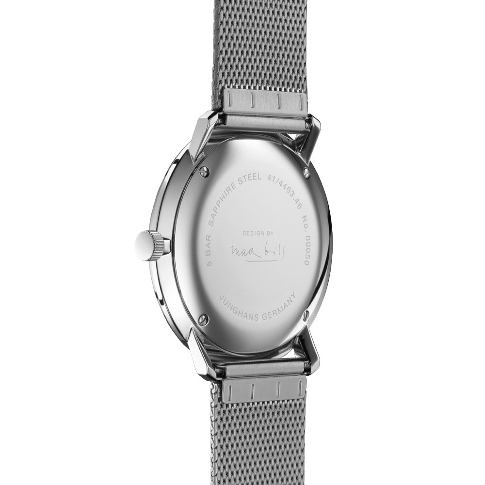  Junghans max bill Quarz 41-4463.46 Argento 38,0 mm - JUNGHANS