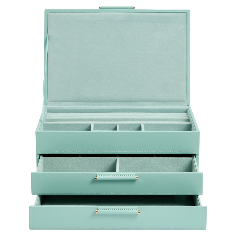  Wolf Jewellery Box with Drawers - Jade - WOLF