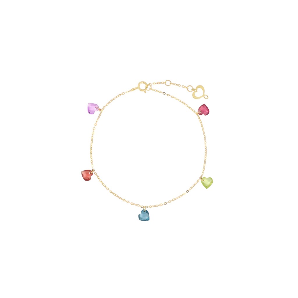 Maman et Sophie BRCUNMX Nude Heart Bracelet 18kt Yellow Gold - MAMAN ET SOPHIE