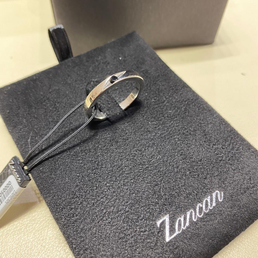  Anello argento 925 pietra nera - ZANCAN