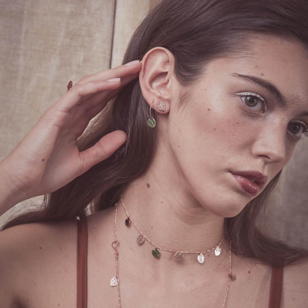 Orecchino foglia monstera Maman et Sophie ORMON4M - MAMAN ET SOPHIE