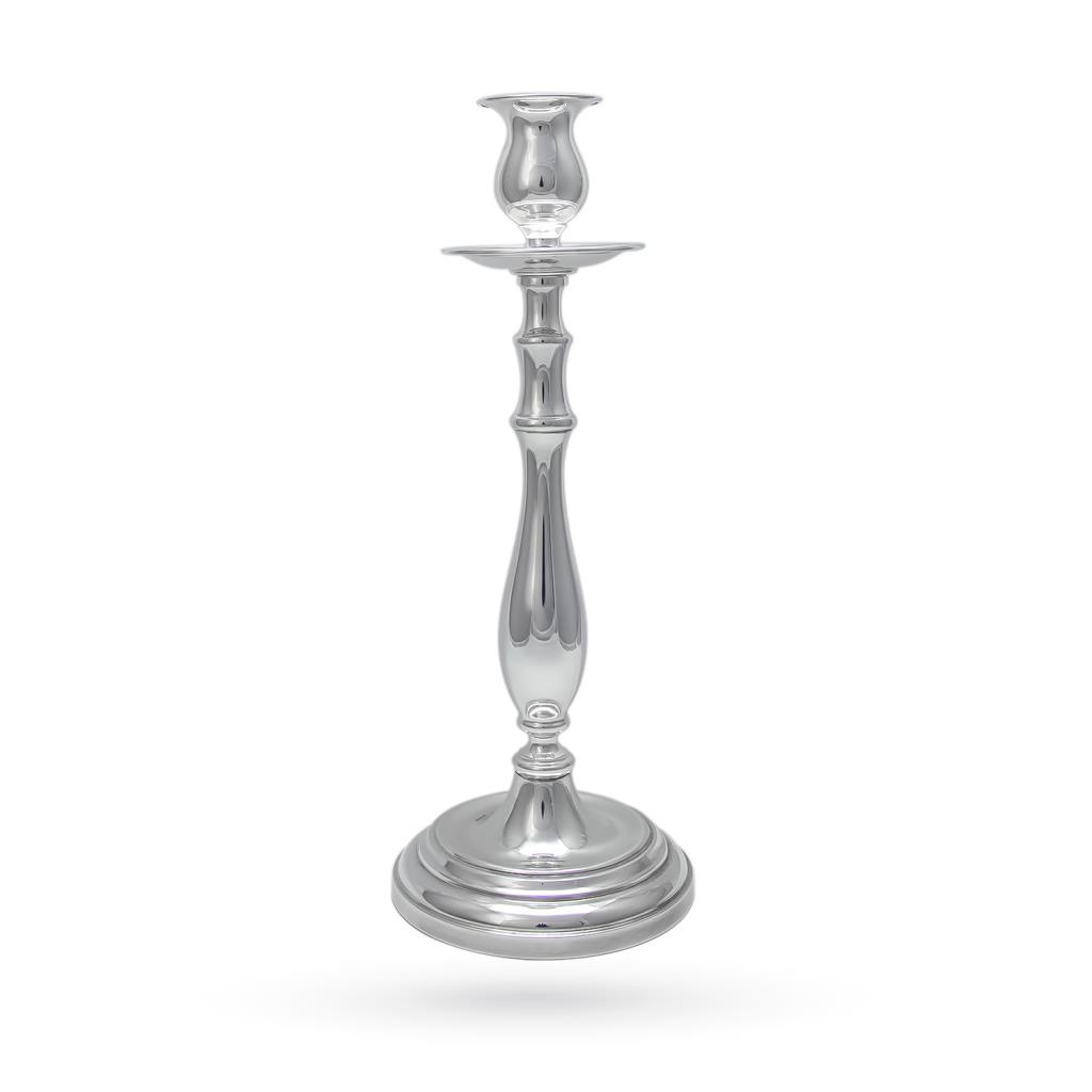 800 silver candlestick 1 flame H 29cm - STANCAMPIANO