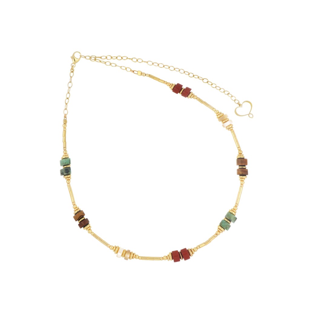 Girocollo Maman et Sophie GCUSA6BWMX Madreterra Argento 925 Dorato - MAMAN ET SOPHIE