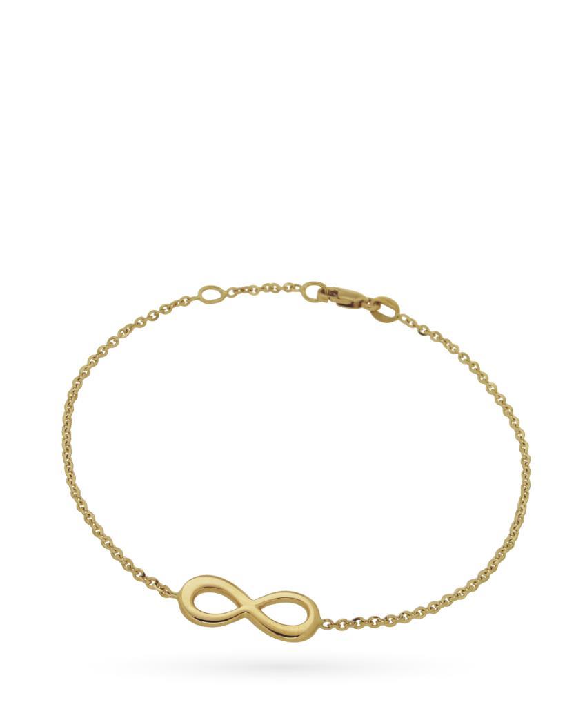 Yellow gold infinity bracelet - CICALA