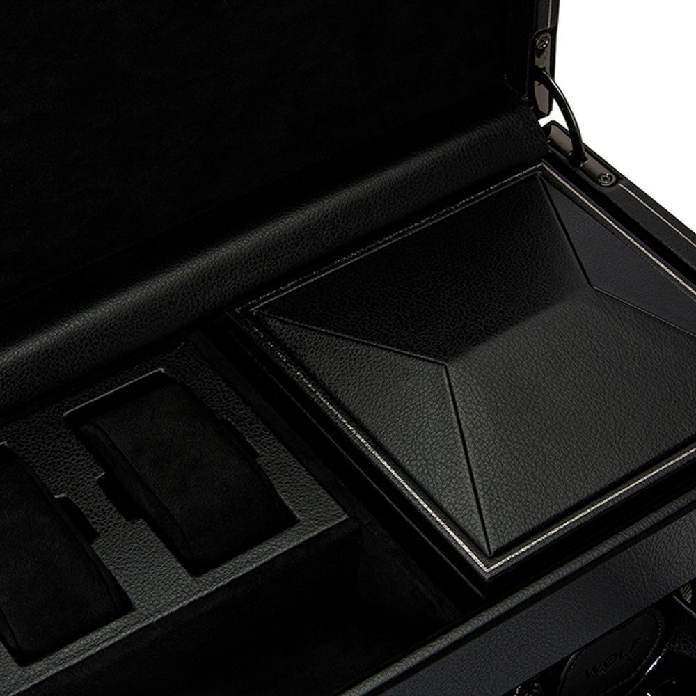  Rotore doppio per orologi con contenitore - Nero - WOLF