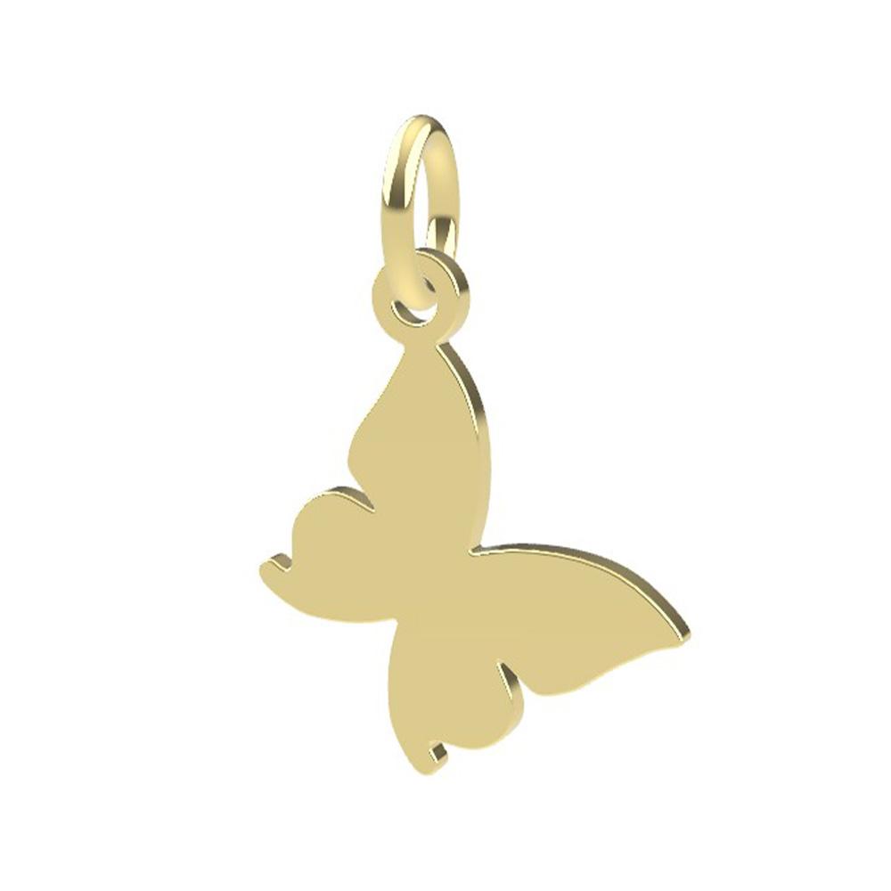 18kt yellow gold Butterfly pendant Dedie - DEDIE