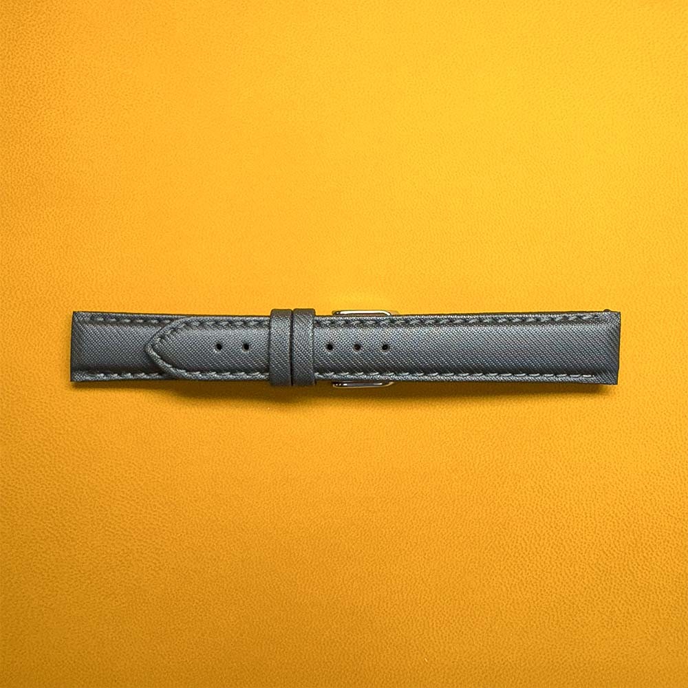 Cinturino grigio per orologi con tessuto sintetico impermeabile