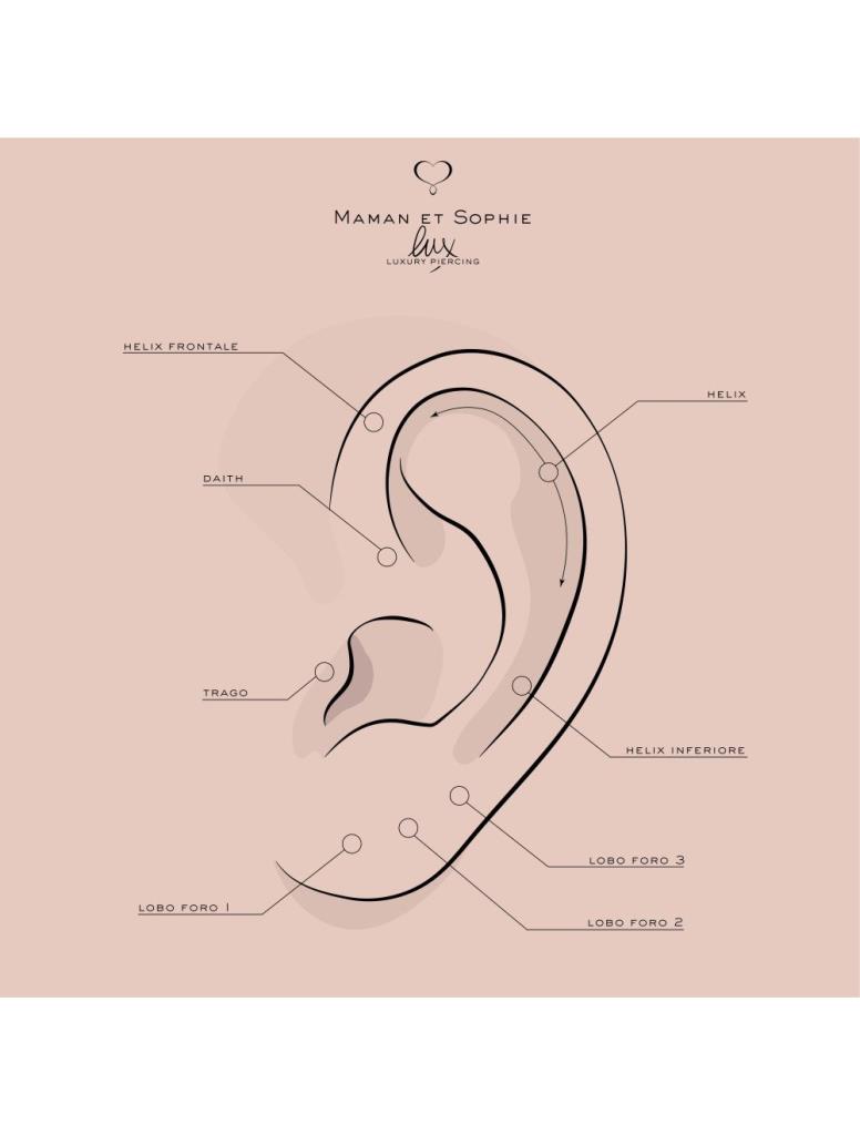  Piercing cerchio 5mm oro giallo Luxury Piercing Maman et Sophie - MAMAN ET SOPHIE