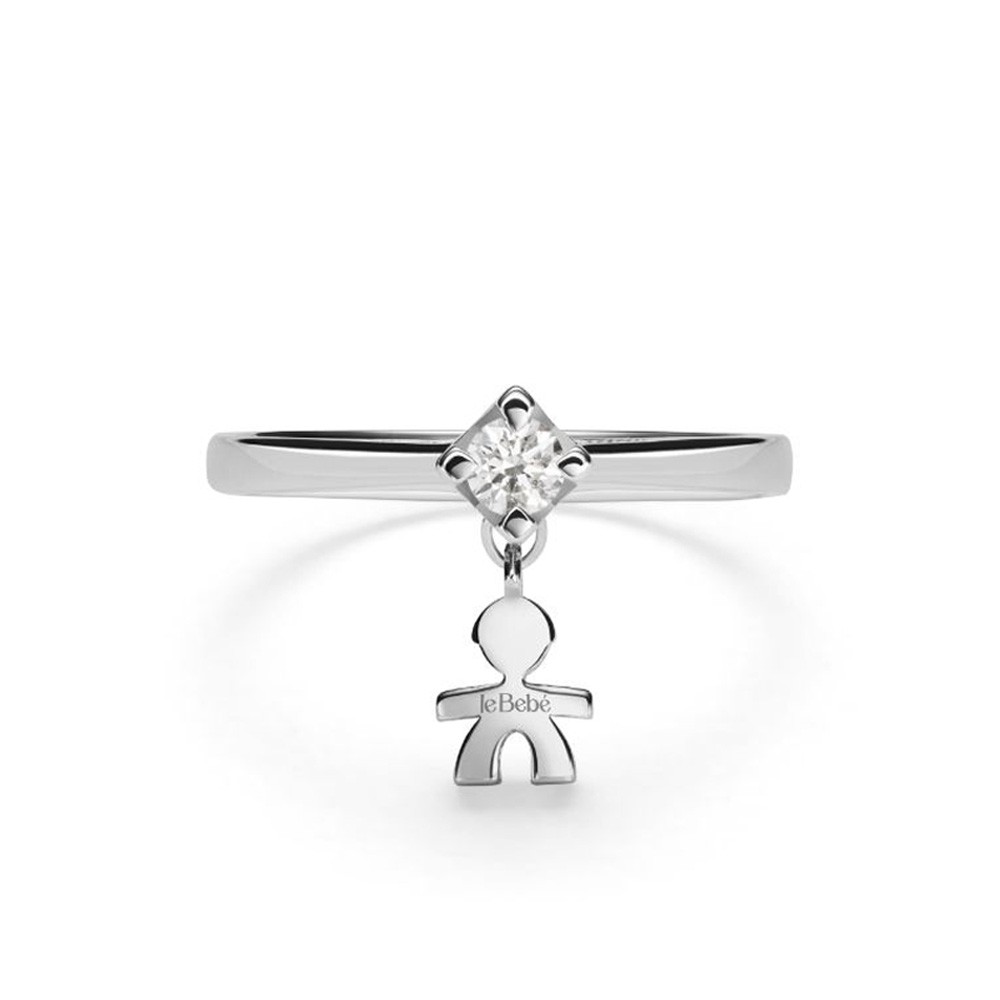  Anello leBebe LBB966 I Tesorini Bimbo h 0,6cm Diamante 0,10ct - LE BEBE