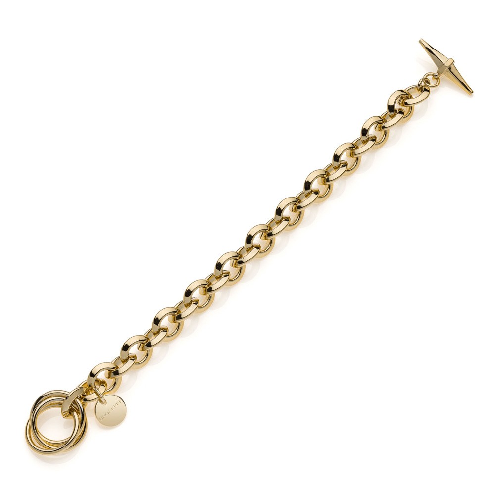  Bracciale Unoaerre 2223 catena rolò Triangoli - UNOAERRE