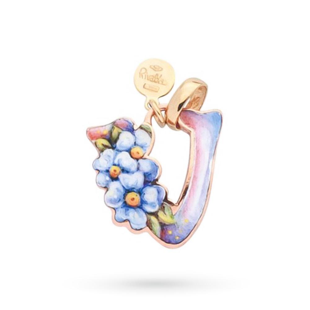 Ciondolo Iniziale V Gabriella Rivalta Non ti scordar di me - GABRIELLA RIVALTA