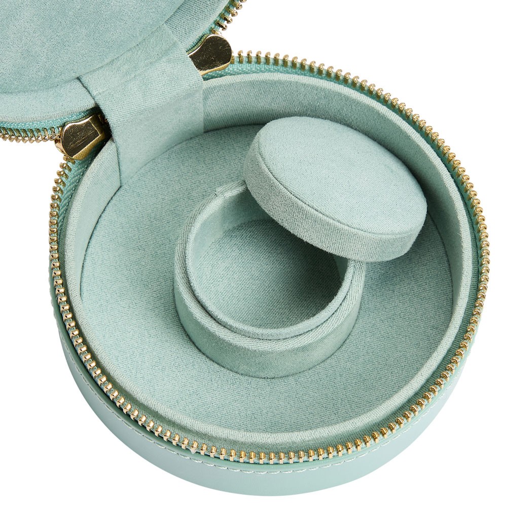  Wolf Round Zip Jewellery Case - Jade - WOLF