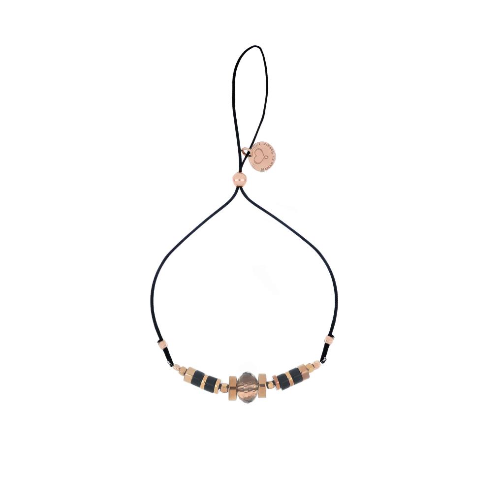 Decorative smoky quartz bracelet Maman et Sophie BFDEC2Q - MAMAN ET SOPHIE