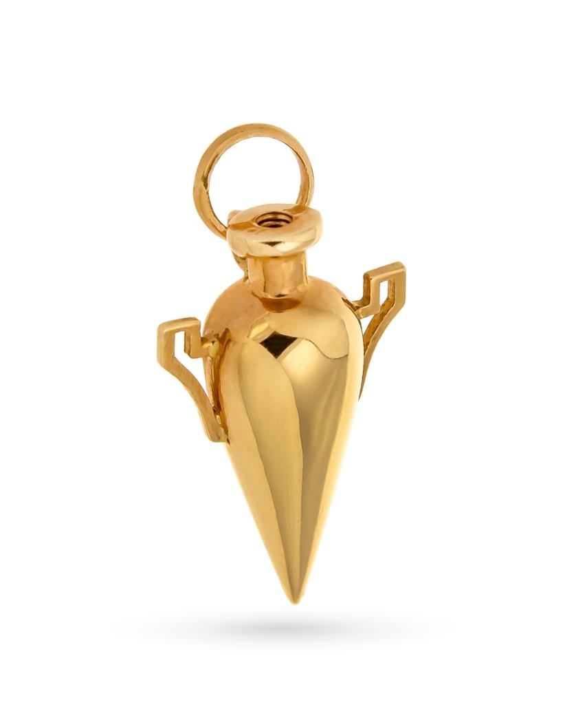 Ciondolo anforetta con manici oro giallo 18kt lucido - LUSSO ITALIANO
