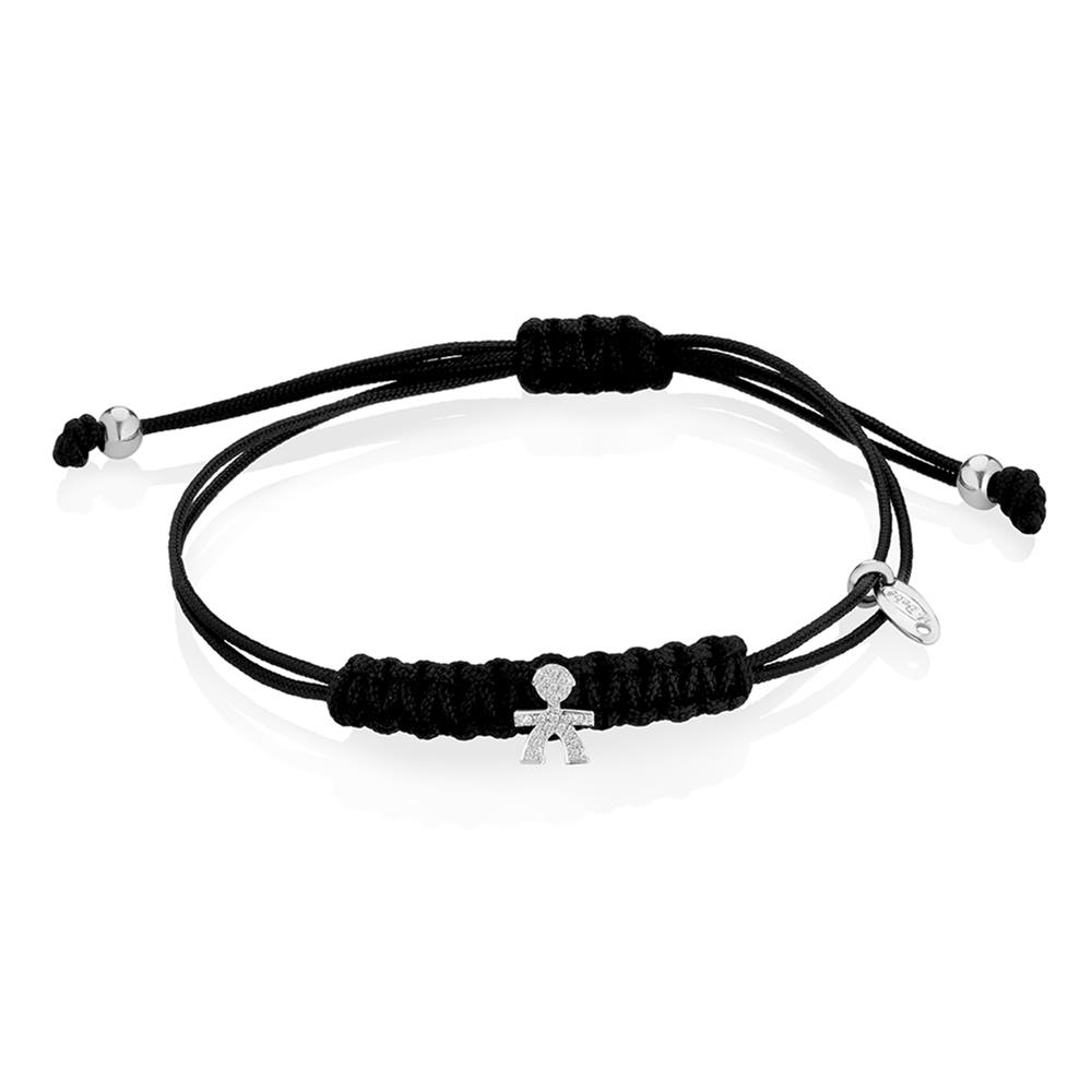 Bracciale leBebe LBB305 bimbo oro bianco pave diamanti - LE BEBE