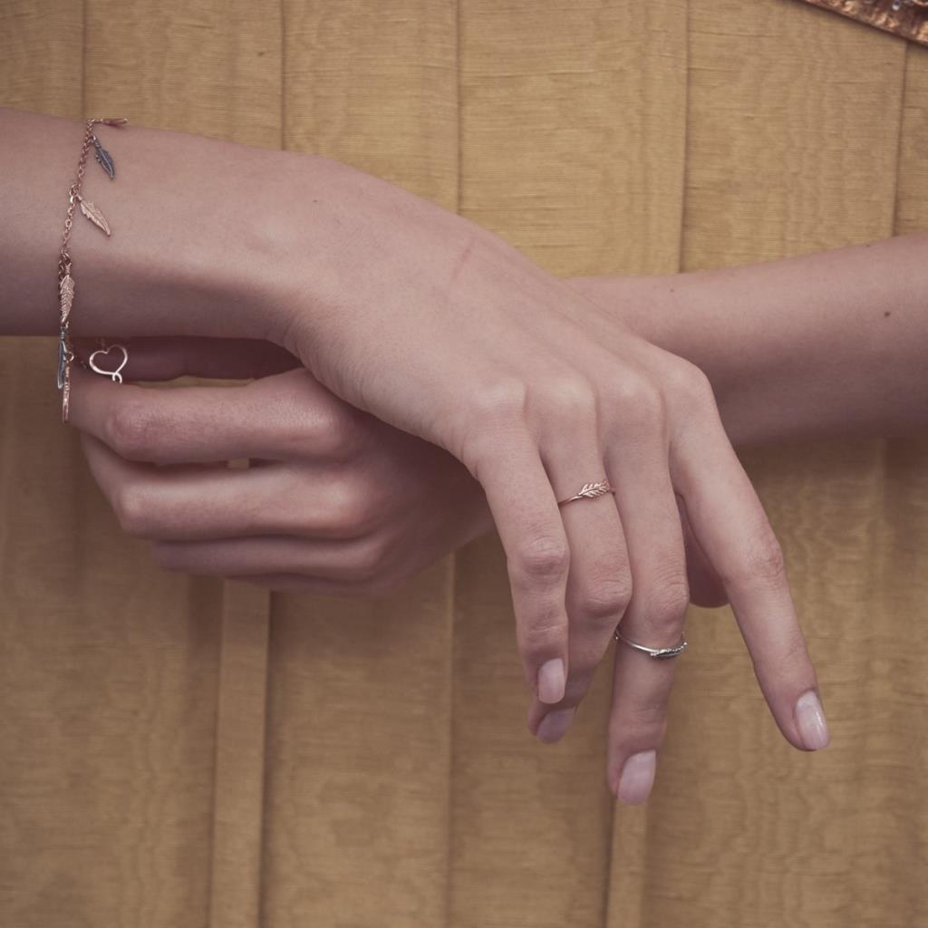  Maman et Sophie adjustable feather ring AN018AG - MAMAN ET SOPHIE