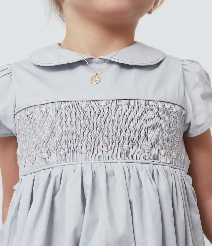  9kt yellow gold necklace with angel charm and engraved heart - LE BEBE