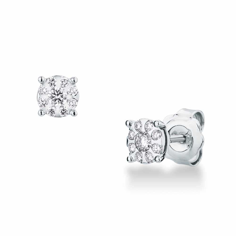 Orecchini oro bianco diamante multipietra 0,51ct Mirco Visconti - MIRCO VISCONTI