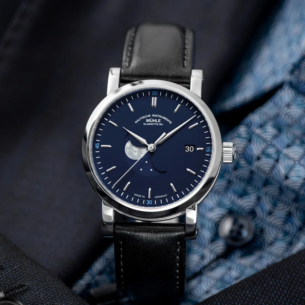  Muhle Glashutte Teutonia IV Bluemoon M1-44-62-LB 39 mm - MUHLE-GLASHUTTE