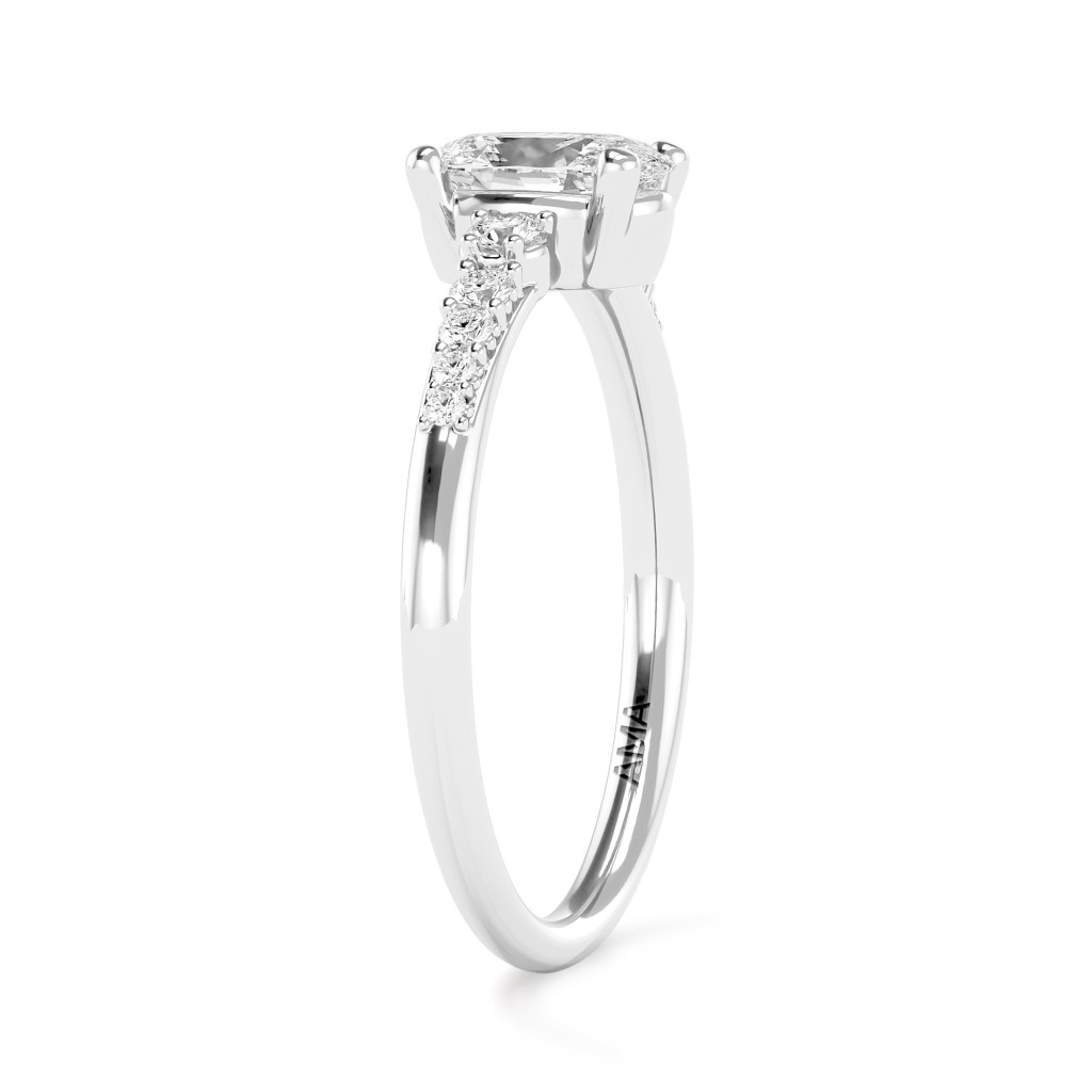  0.7 Carat Lab-Grown Oval Diamond Solitaire Ring - size 22 - AMA