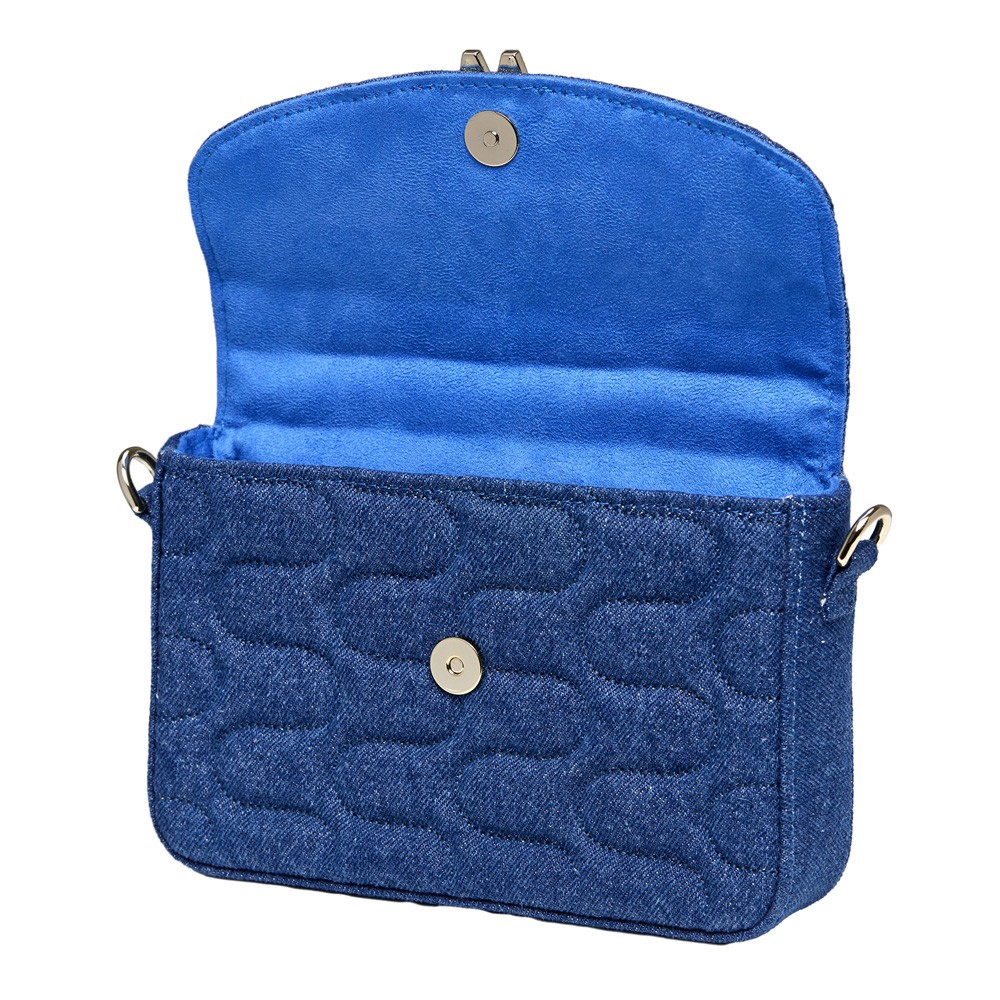  Borsa a tracolla con sciarpa - Denim - WOLF