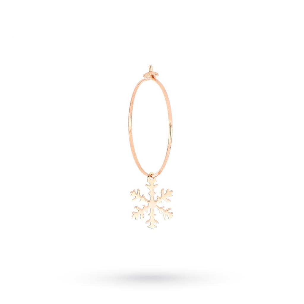 Snowflake enamel hoop earring - MAMAN ET SOPHIE