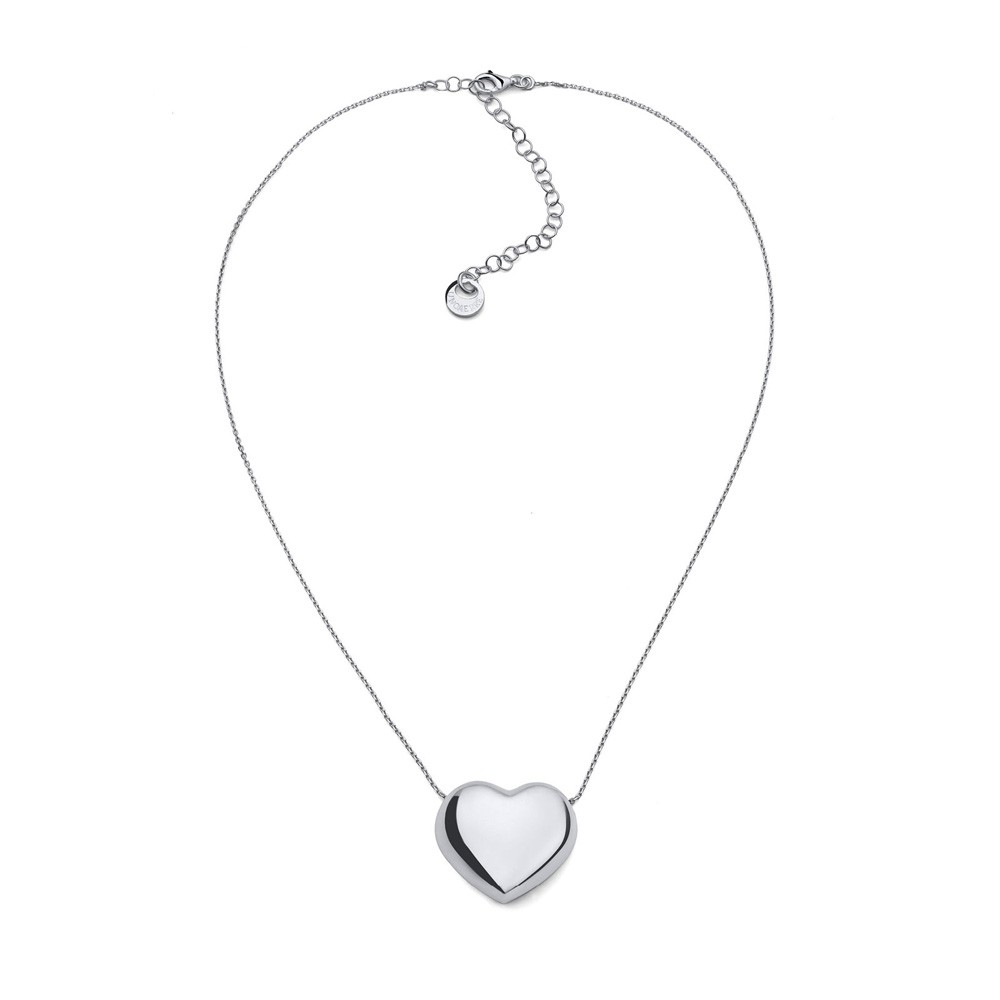 Collana Unoaerre 6625 in argento con cuore grande - UNOAERRE