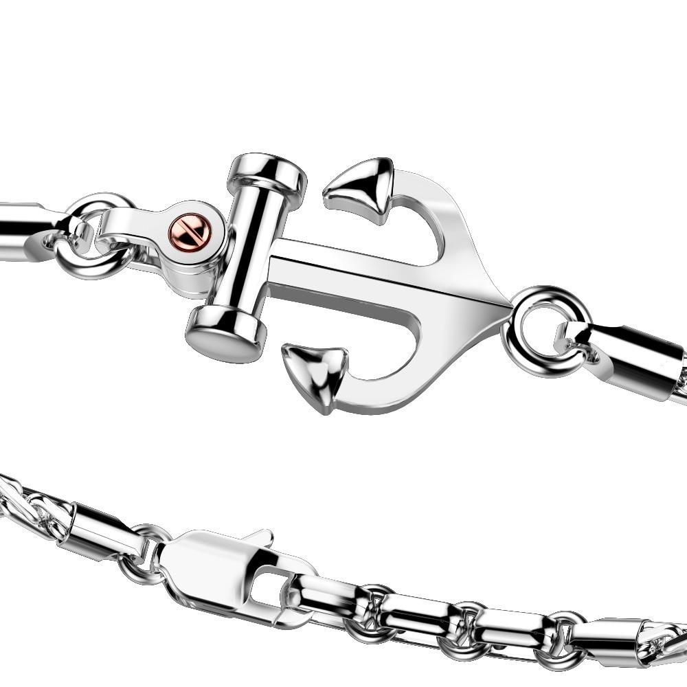 Zancan EXB646-B bracelet with anchor in 925 silver - ZANCAN