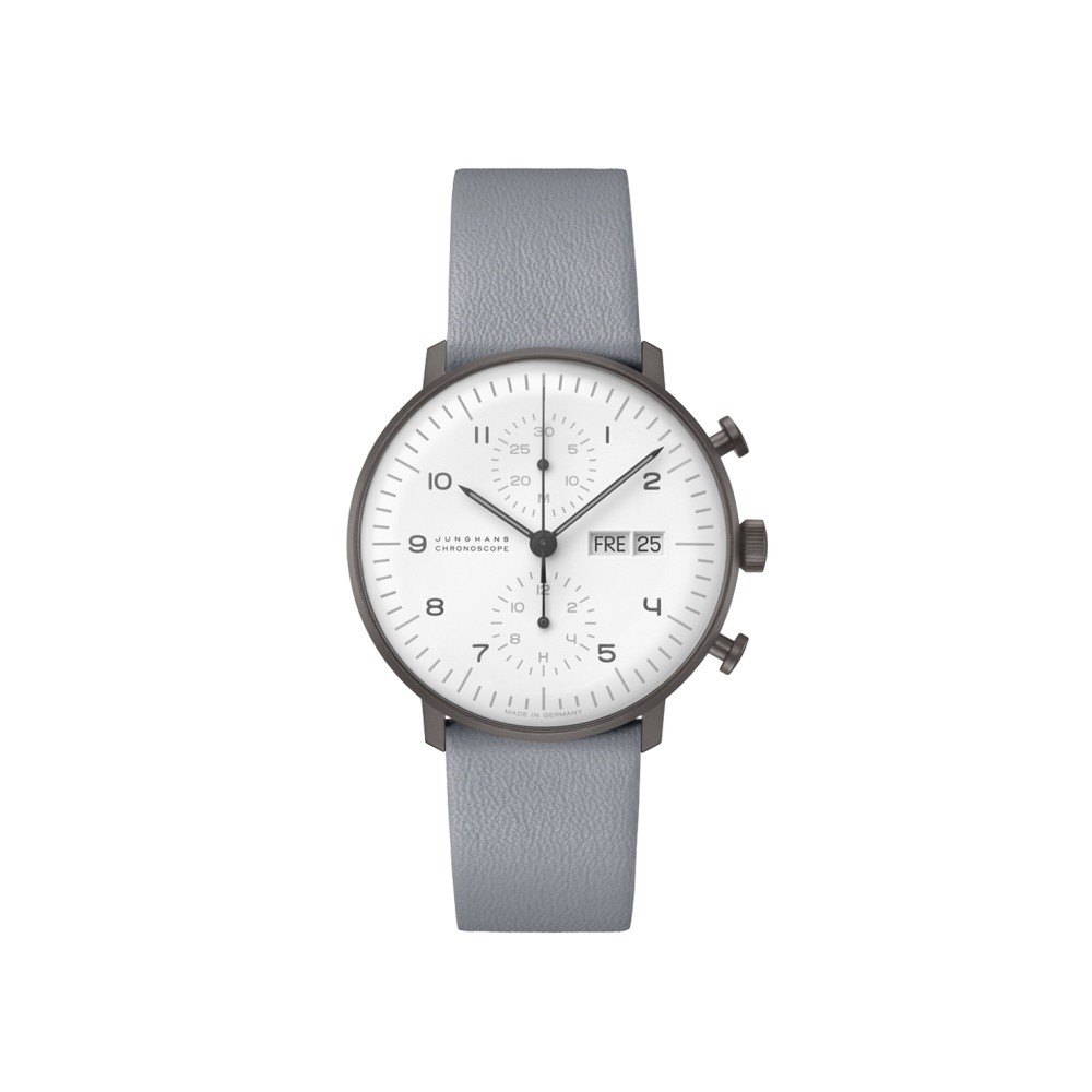 Junghans max bill Chronoscope 27-4600.02 Argento 38,0 mm - JUNGHANS
