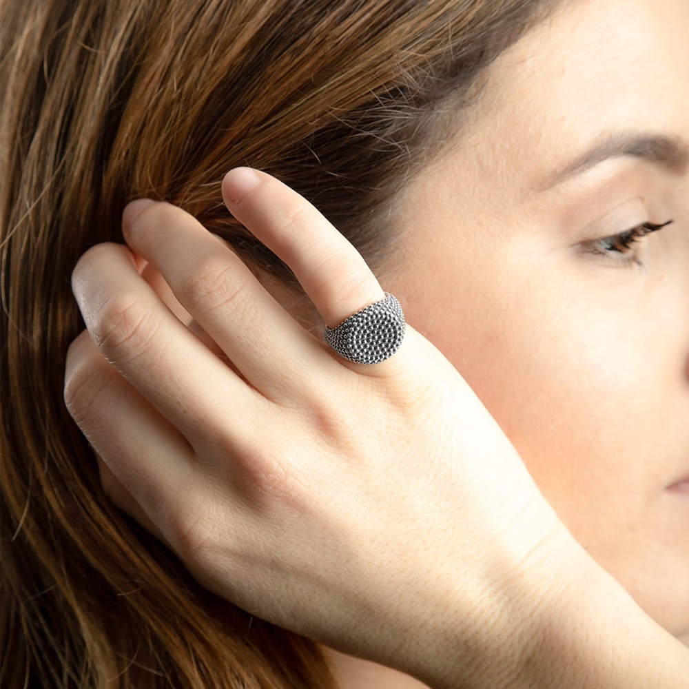 anello argento da donna per mignolo