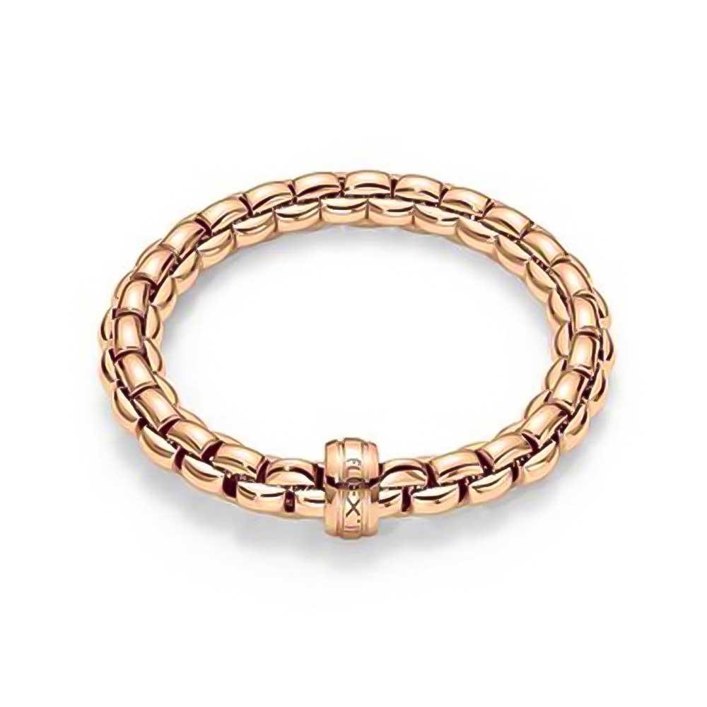 Bracciale Fope Eka 604B FlexIt oro rosa 18kt elastico - FOPE