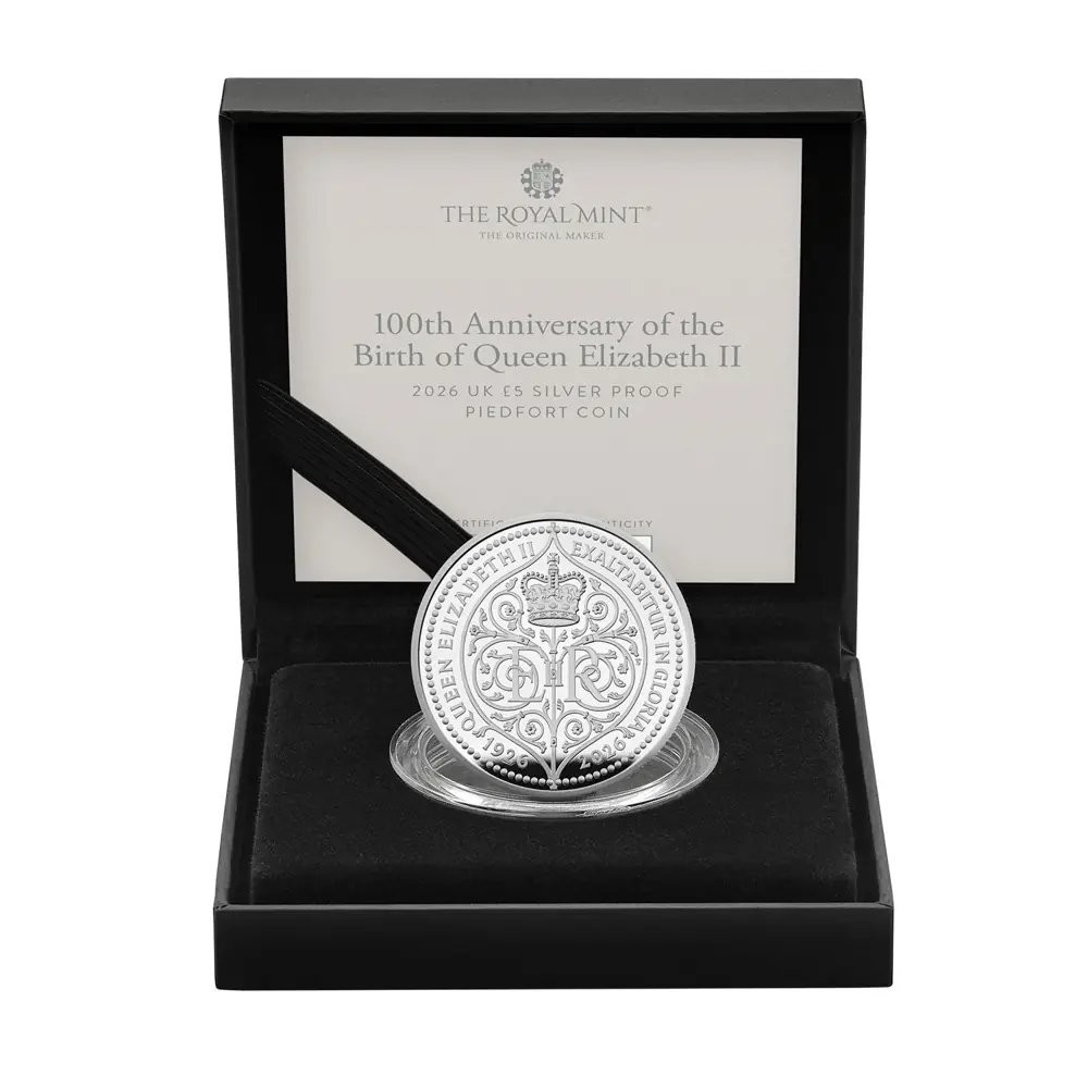  100th Anniversary Birth Queen Elizabeth II Silver Coin - THE ROYAL MINT