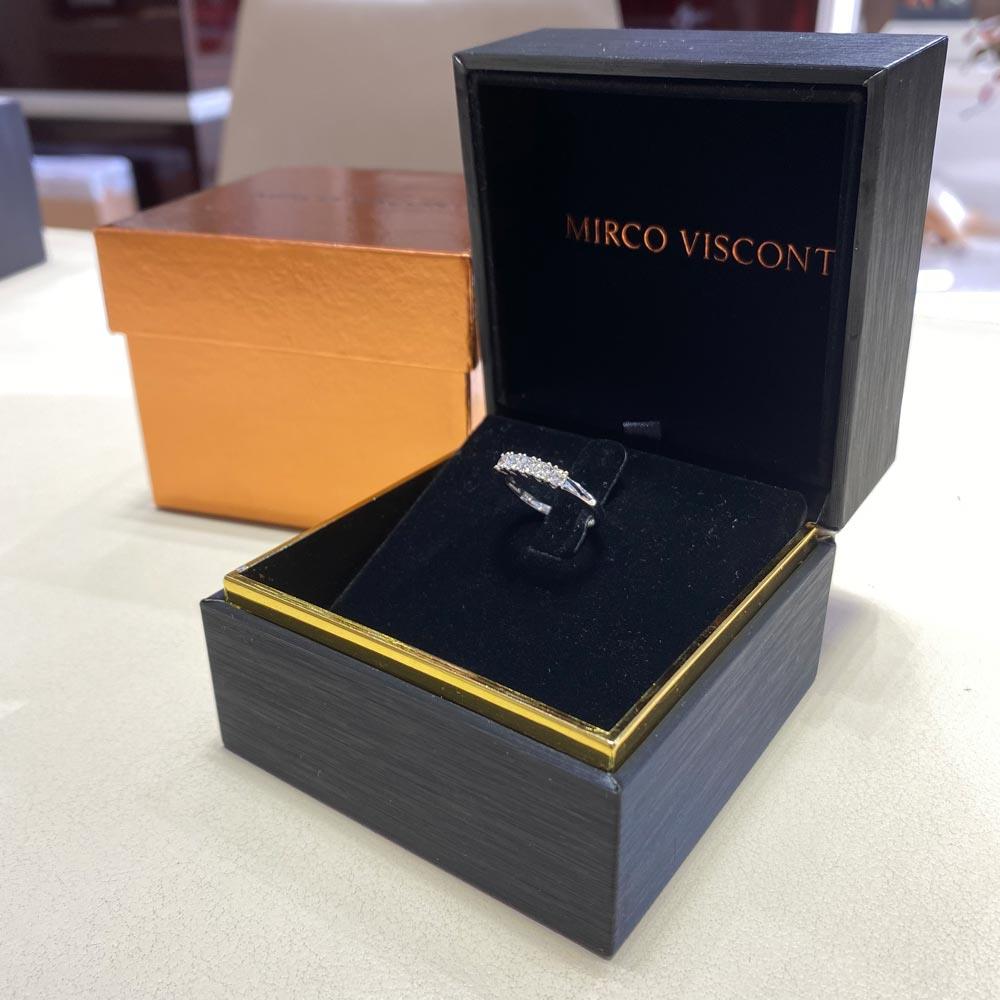  White gold riviera ring 5 diamonds 0,40 ct Mirco Visconti - MIRCO VISCONTI