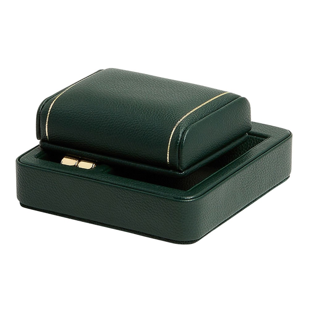  Wolf Single Travel Watch Stand - Green / Gold - WOLF