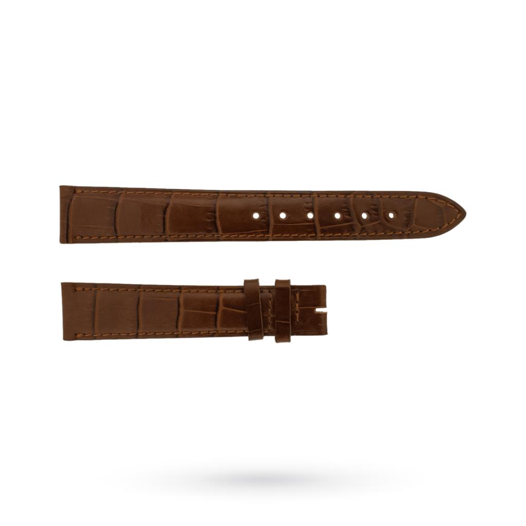 Cinturino originale Longines imitazione alligatore gold scuro 16-14mm - LONGINES