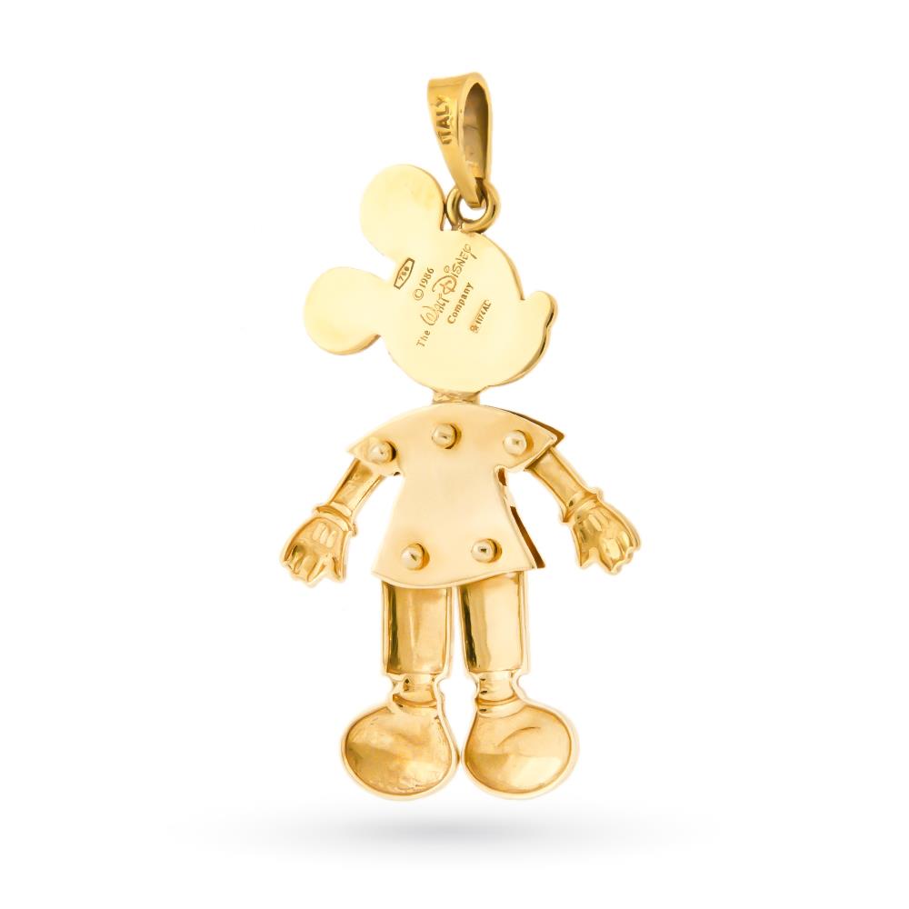  Walt Disney Mickey Mouse Charm 18kt Yellow Gold - LUSSO ITALIANO