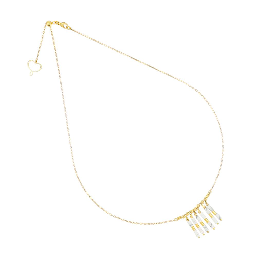 Girocollo Mia Africa Aulite Bianca Pendente - MAMAN ET SOPHIE