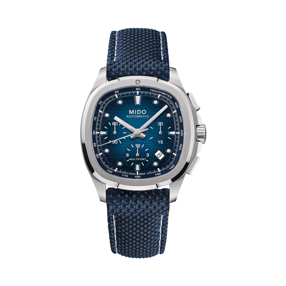 Orologio Mido Multifort TV Chronograph con cinturino blu