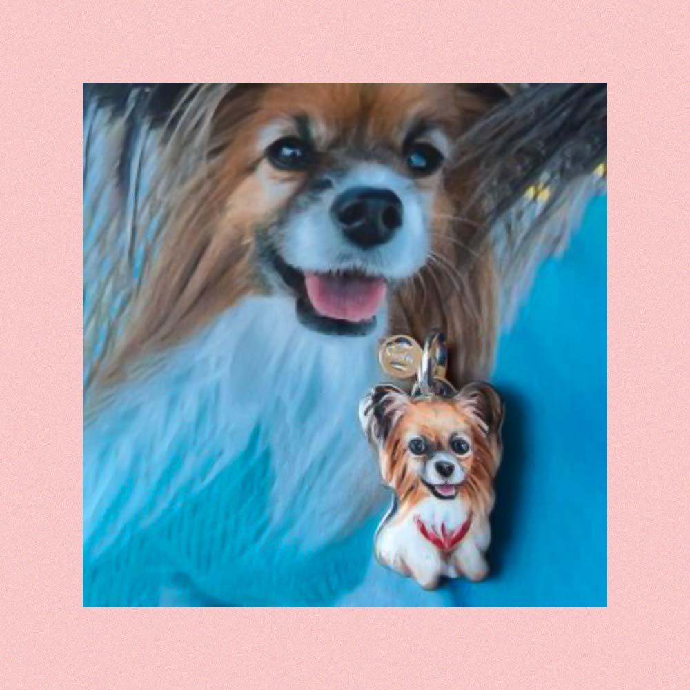  Ciondolo personalizzato animale domestico smalto a mano - GABRIELLA RIVALTA