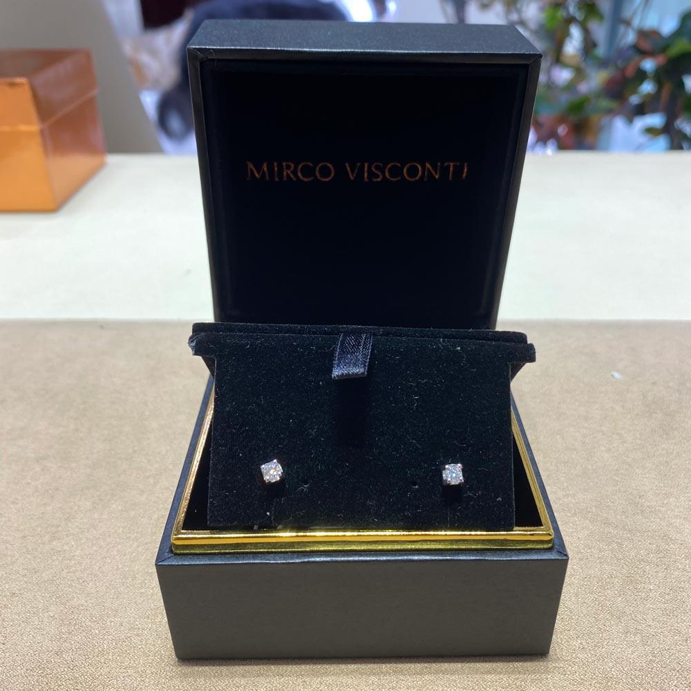 Orecchini diamante solitario 4 griff 0,17ct Mirco Visconti - MIRCO VISCONTI