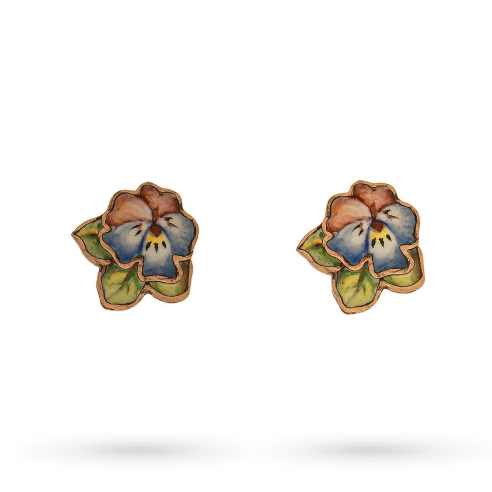 Orecchini Gabriella Rivalta Viola del pensiero - GABRIELLA RIVALTA