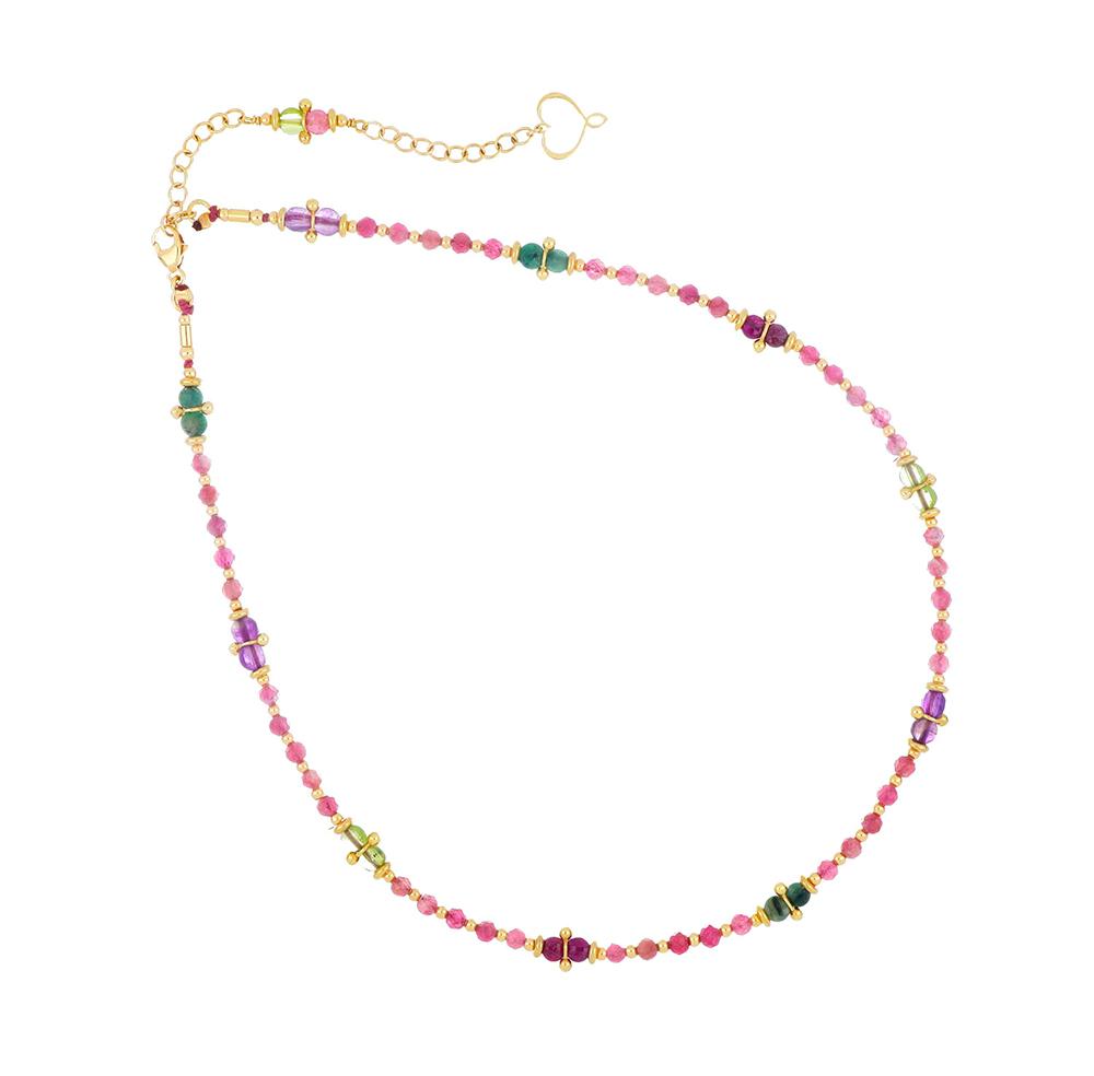 Girocollo Tormalina Rosa E Pietre GCISF2TOMX - MAMAN ET SOPHIE