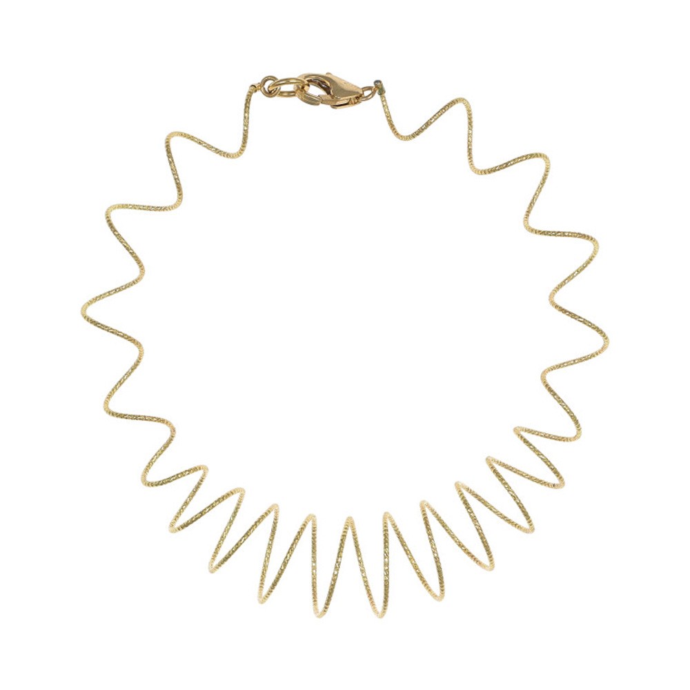 Bracciale Hopla filo d&#039;oro giallo diamantato MagicWire - MAGICWIRE