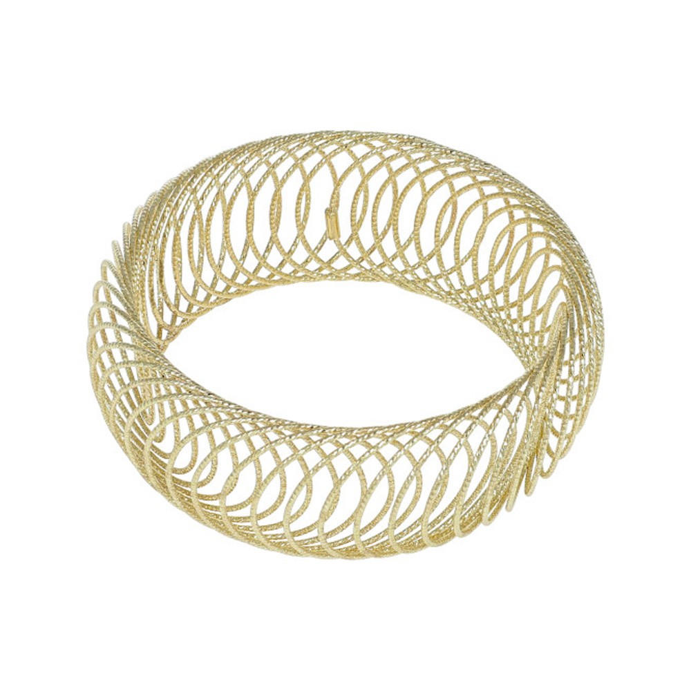 Bracciale Vortex filo d&#039;oro giallo diamantato MagicWire - MAGICWIRE