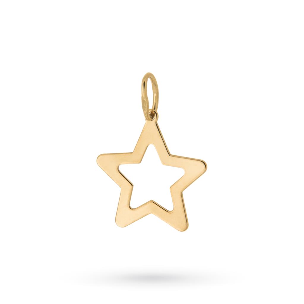 Pendant with star in 18kt yellow gold - LUSSO ITALIANO