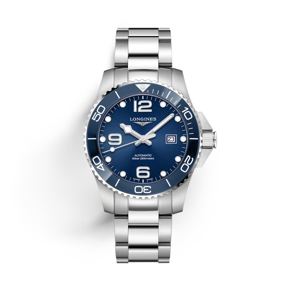 Orologio diver di Longines in acciaio con quadrante blu
